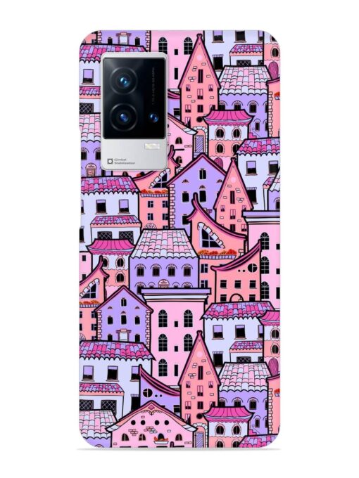 Seamless Pattern Houses Snap Case for Iqoo 9 (5G) Zapvi