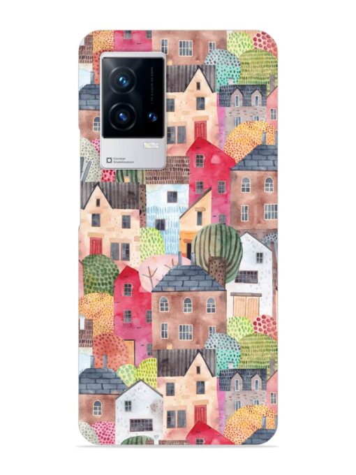 Abstract Seamless Pattern Snap Case for Iqoo 9 (5G) Zapvi