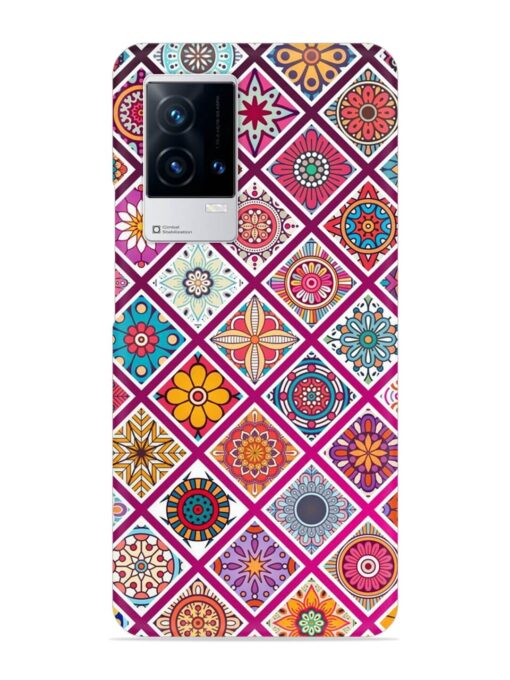 Seamless Tile Pattern Snap Case for Iqoo 9 (5G) Zapvi