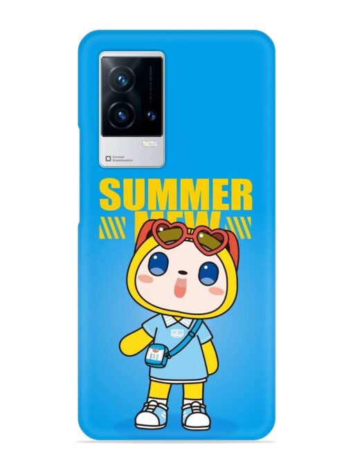 Summer Mew Cartoon Snap Case for Iqoo 9 (5G) Zapvi