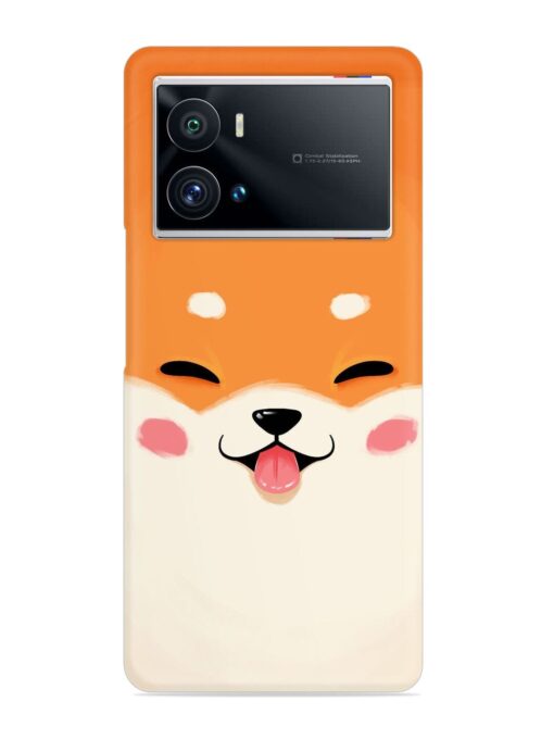 Cute Dog Face Vector Snap Case for Iqoo 9 Pro Zapvi