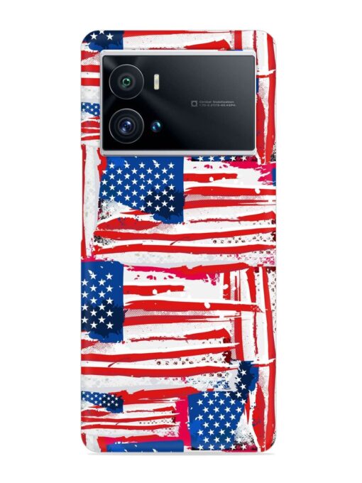 Usa Flag Seamless Snap Case for Iqoo 9 Pro Zapvi