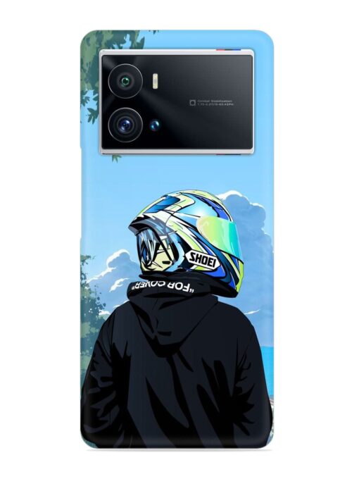 Rider With Helmet Snap Case for Iqoo 9 Pro Zapvi