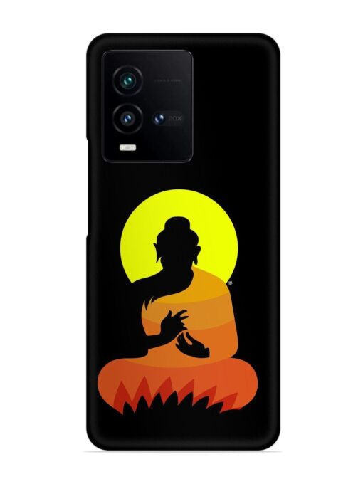 Buddha Art Black Snap Case for Iqoo 9T (5G) Zapvi