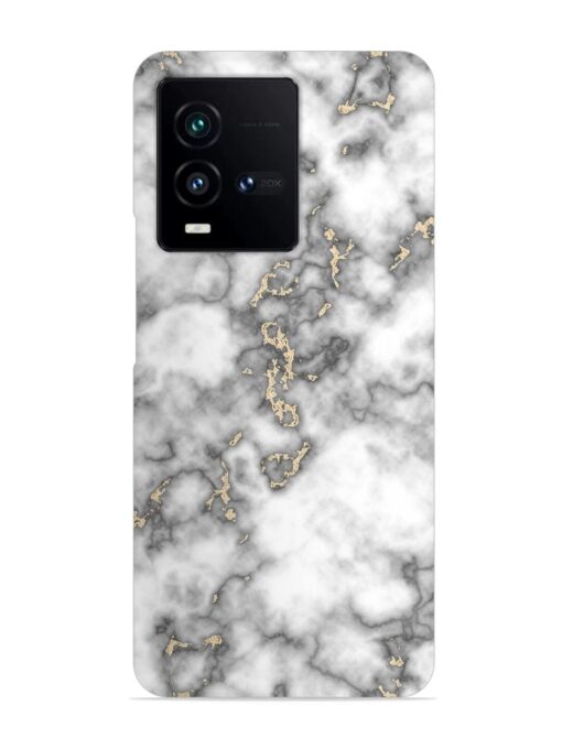 Gray And Gold Marble Snap Case for Iqoo 9T (5G) Zapvi