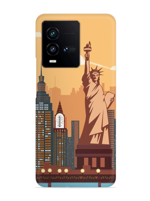 New York Statue Of Liberty Architectural Scenery Snap Case for Iqoo 9T (5G) Zapvi