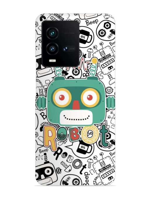 Robot Modern Seamless Pattern Snap Case for Iqoo 9T (5G) Zapvi