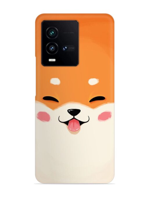 Cute Dog Face Vector Snap Case for Iqoo 9T (5G) Zapvi