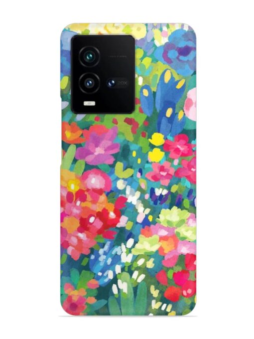 Watercolor Flower Art Snap Case for Iqoo 9T (5G) Zapvi