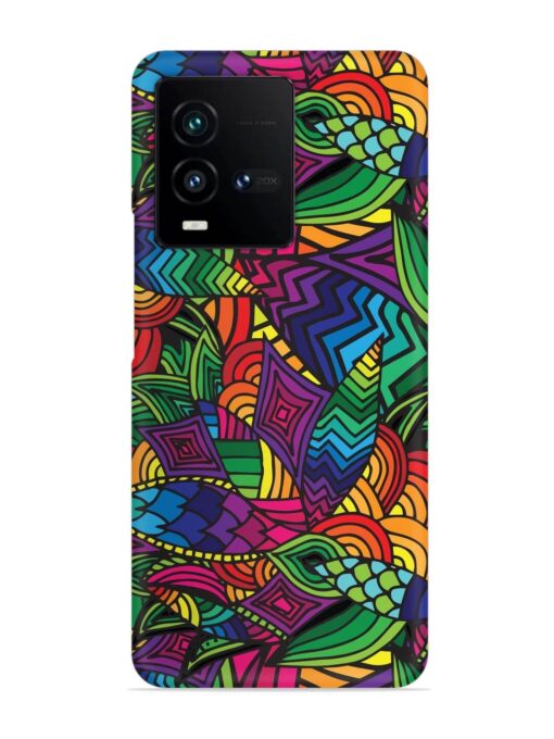 Abstract Multicolor Seamless Snap Case for Iqoo 9T (5G) Zapvi