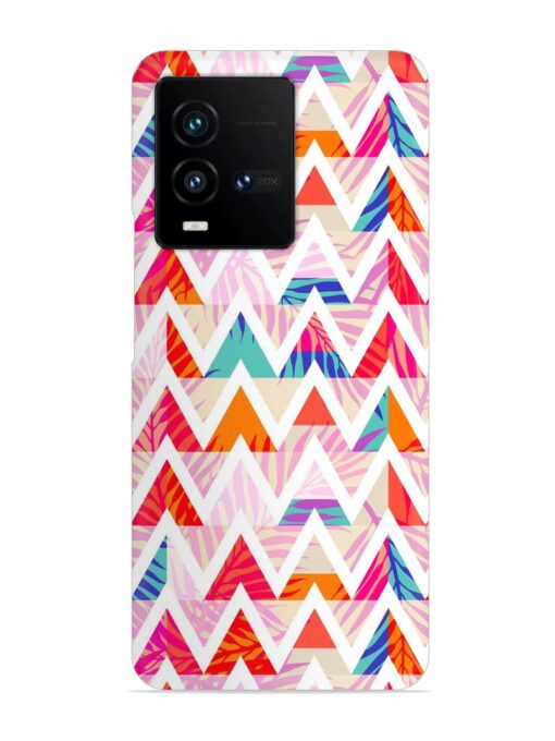 Abstract Triangle Background Snap Case for Iqoo 9T (5G) Zapvi