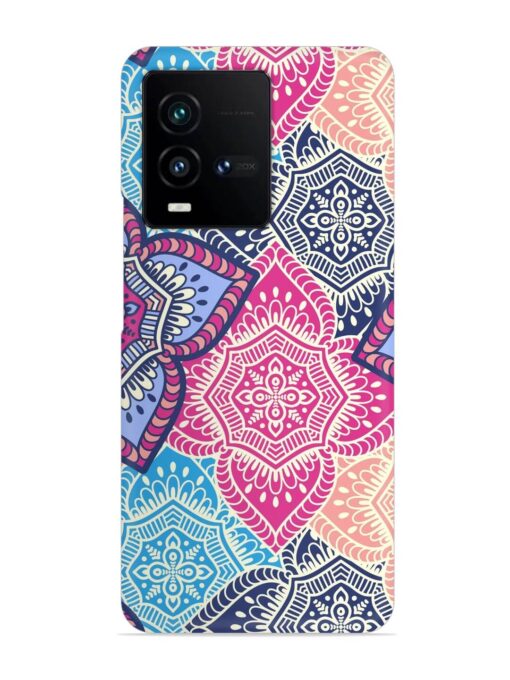 Ethnic Floral Seamless Snap Case for Iqoo 9T (5G) Zapvi