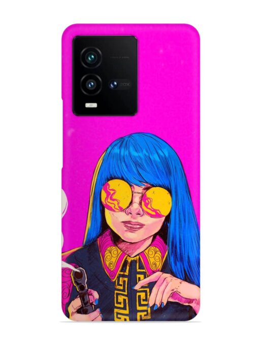 Aesthetic Anime Girl Snap Case for Iqoo 9T (5G) Zapvi