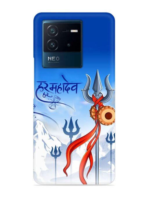 Har Har Mahadev Trishul Snap Case for Iqoo Neo 6 (5G) Zapvi