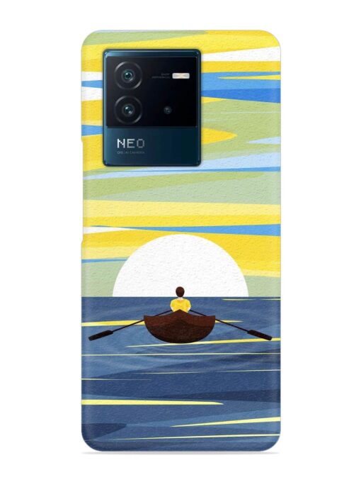 Rowing Person Ferry Paddle Snap Case for Iqoo Neo 6 (5G) Zapvi