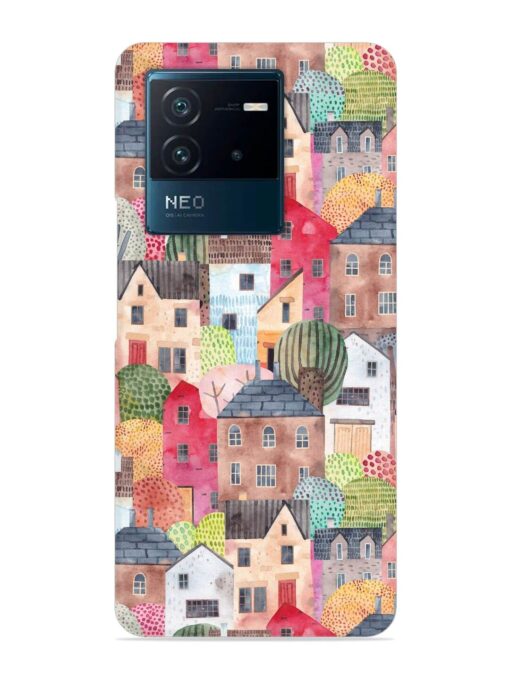 Abstract Seamless Pattern Snap Case for Iqoo Neo 6 (5G) Zapvi