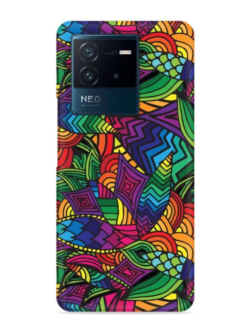 Abstract Multicolor Seamless Snap Case for Iqoo Neo 6 (5G) Zapvi