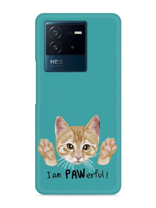 Typography Slogan Cat Snap Case for Iqoo Neo 6 (5G) Zapvi