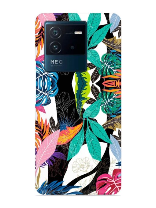 Floral Pattern Bright Snap Case for Iqoo Neo 6 (5G) Zapvi