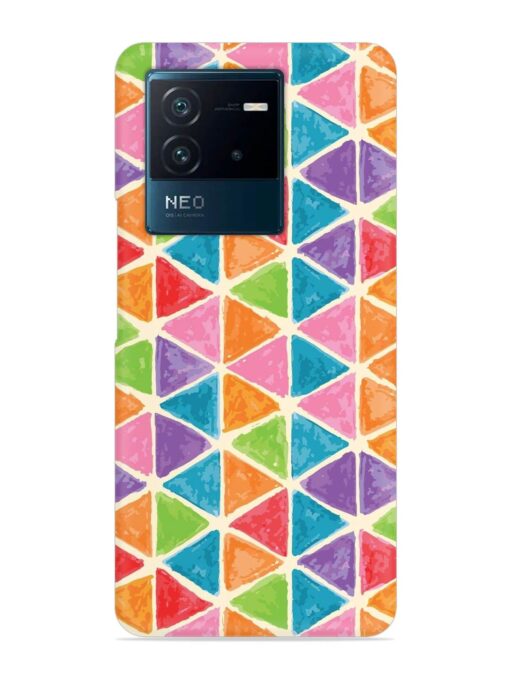 Seamless Colorful Isometric Snap Case for Iqoo Neo 6 (5G) Zapvi