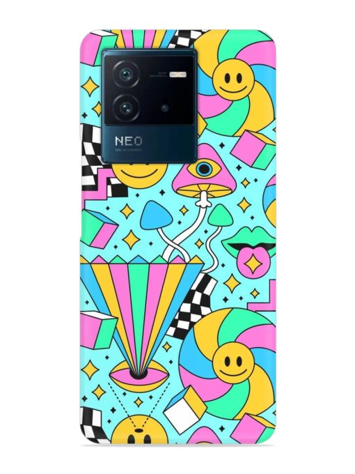 Trippy Rainbow 60S Snap Case for Iqoo Neo 6 (5G) Zapvi