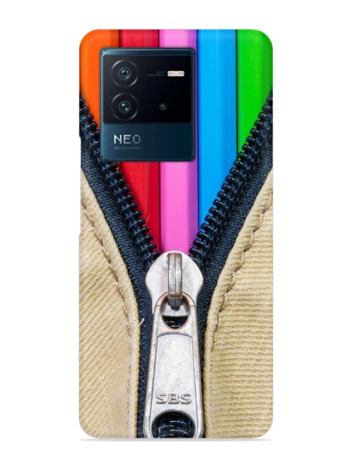 Zip In Color Snap Case for Iqoo Neo 6 (5G) Zapvi