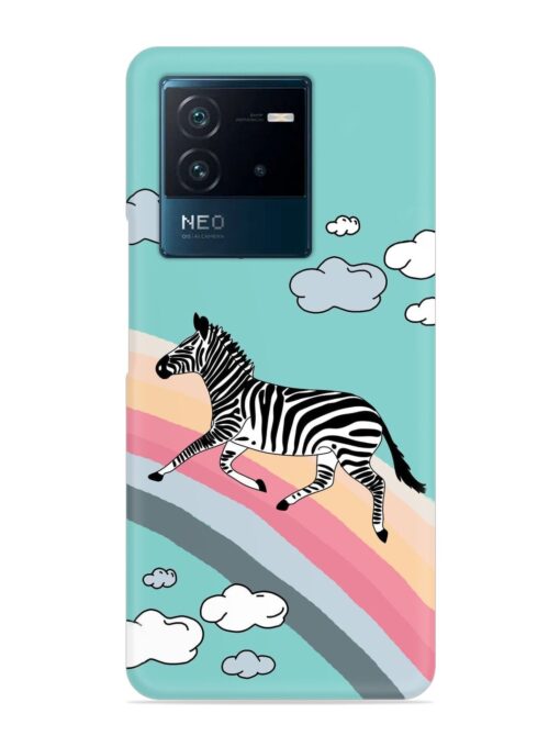 Running Zebra Snap Case for Iqoo Neo 6 (5G) Zapvi