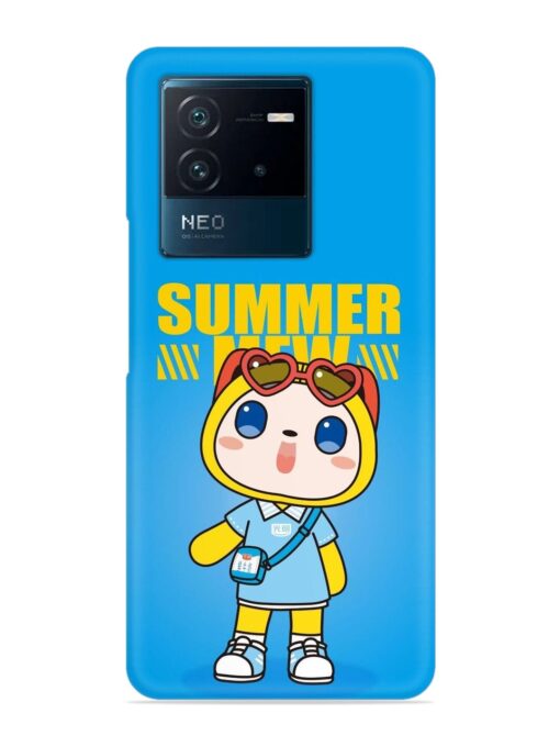 Summer Mew Cartoon Snap Case for Iqoo Neo 6 (5G) Zapvi