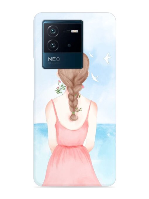 Watercolor Girl Vector Snap Case for Iqoo Neo 6 (5G) Zapvi