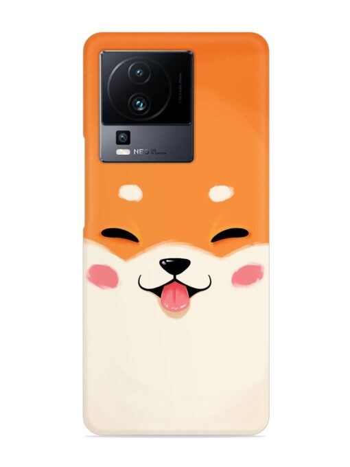 Cute Dog Face Vector Snap Case for Iqoo Neo 7 (5G) Zapvi