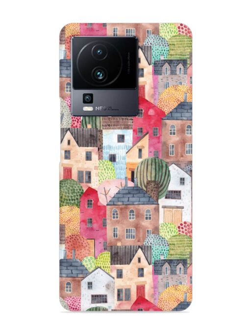 Abstract Seamless Pattern Snap Case for Iqoo Neo 7 (5G) Zapvi