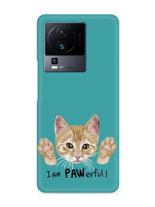 Typography Slogan Cat Snap Case for Iqoo Neo 7 (5G) Zapvi