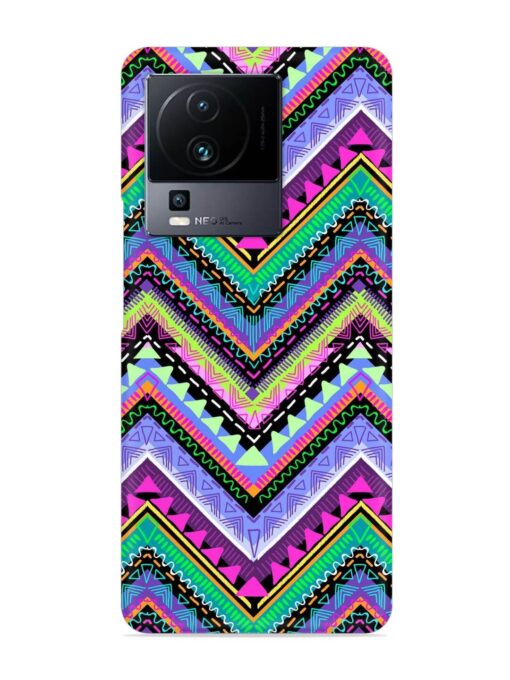 Tribal Aztec Print Snap Case for Iqoo Neo 7 (5G) Zapvi