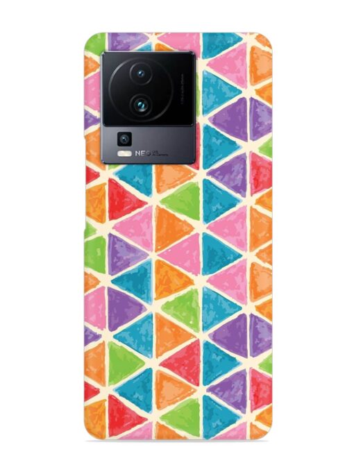 Seamless Colorful Isometric Snap Case for Iqoo Neo 7 (5G) Zapvi