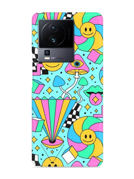 Trippy Rainbow 60S Snap Case for Iqoo Neo 7 (5G) Zapvi