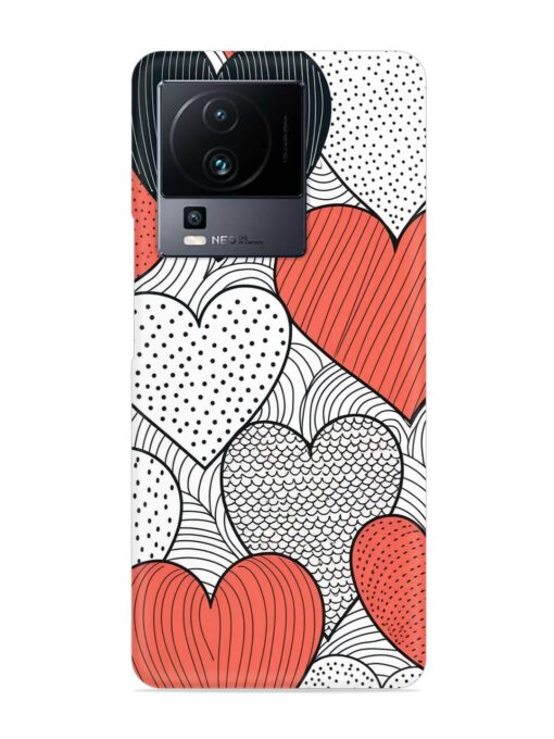 Girly Heart Seamless Snap Case for Iqoo Neo 7 (5G) Zapvi