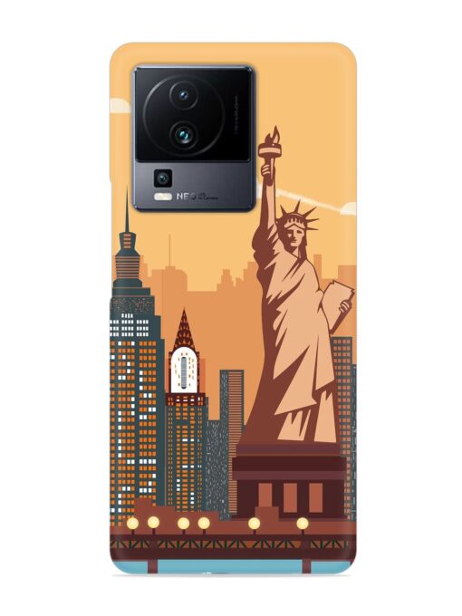 New York Statue Of Liberty Architectural Scenery Snap Case for Iqoo Neo 7 Pro (5G) Zapvi