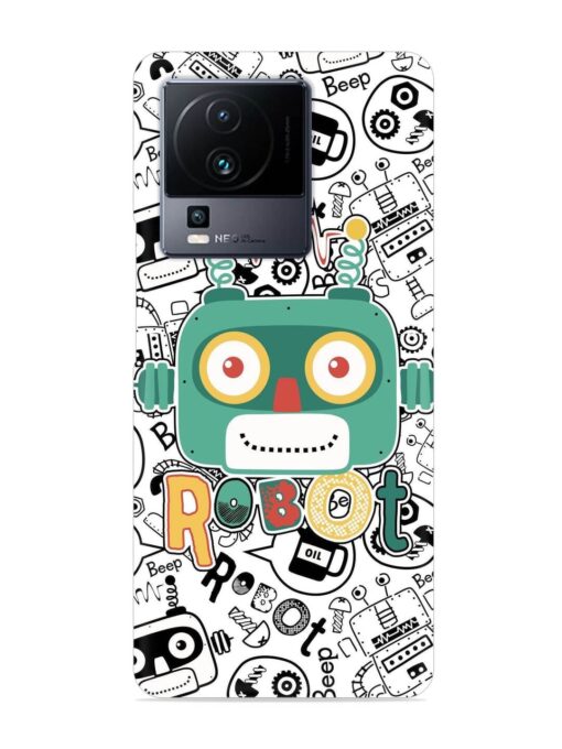 Robot Modern Seamless Pattern Snap Case for Iqoo Neo 7 Pro (5G) Zapvi