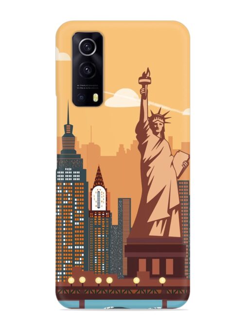 New York Statue Of Liberty Architectural Scenery Snap Case for Iqoo Z3 (5G) Zapvi