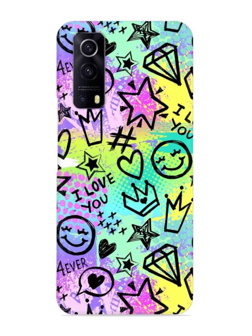 Bright Seamless Pattern Snap Case for Iqoo Z3 (5G) Zapvi