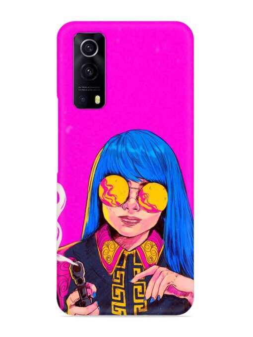 Aesthetic Anime Girl Snap Case for Iqoo Z3 (5G) Zapvi