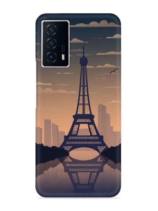 France Paris Eiffel Tower Gradient Snap Case for Iqoo Z5 (5G) Zapvi