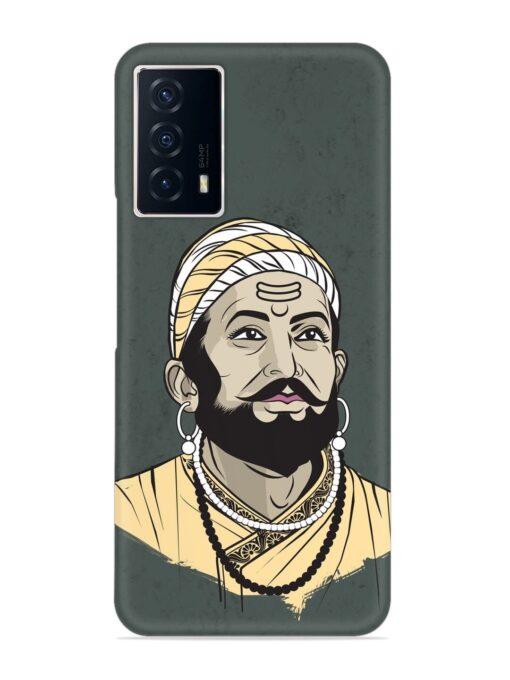 Shivaji Maharaj Vector Art Snap Case for Iqoo Z5 (5G) Zapvi