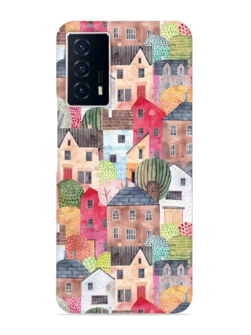 Abstract Seamless Pattern Snap Case for Iqoo Z5 (5G) Zapvi