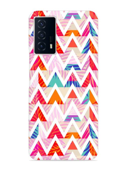 Abstract Triangle Background Snap Case for Iqoo Z5 (5G) Zapvi