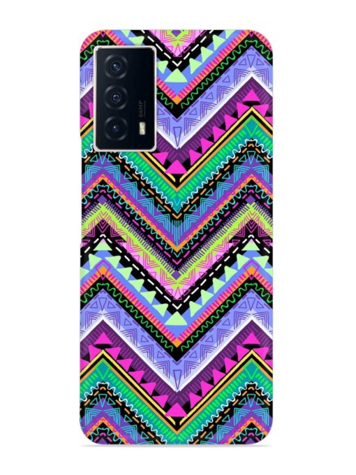 Tribal Aztec Print Snap Case for Iqoo Z5 (5G) Zapvi