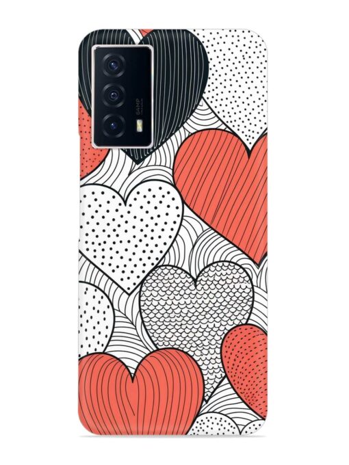 Girly Heart Seamless Snap Case for Iqoo Z5 (5G) Zapvi