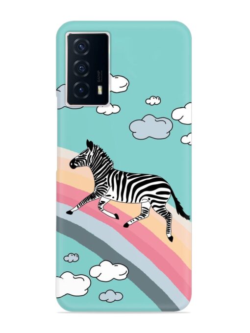 Running Zebra Snap Case for Iqoo Z5 (5G) Zapvi