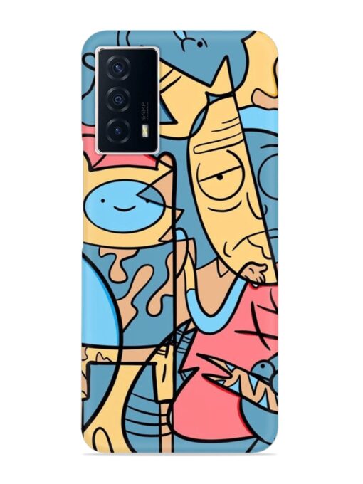 Silly Face Doodle Snap Case for Iqoo Z5 (5G) Zapvi