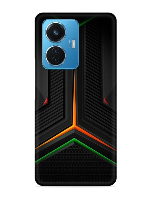 Orange Triangle Light Snap Case for Iqoo Z6 (44W) Zapvi